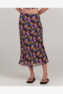 CHARLIE HOLIDAY EVELYN MIDI SKIRT - MYSTIC FLORAL