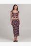 CHARLIE HOLIDAY EVELYN MIDI SKIRT - MYSTIC FLORAL