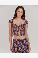 CHARLIE HOLIDAY DOMINIQUE TOP - MYSTIC FLORAL