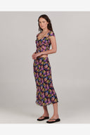CHARLIE HOLIDAY EVELYN MIDI SKIRT - MYSTIC FLORAL