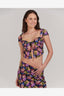 CHARLIE HOLIDAY DOMINIQUE TOP - MYSTIC FLORAL