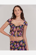 CHARLIE HOLIDAY DOMINIQUE TOP - MYSTIC FLORAL