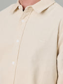 JUST ANOTHER FISHERMAN BOXY RIPPLE SHIRT - BONE