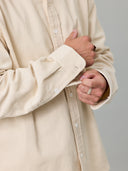 JUST ANOTHER FISHERMAN BOXY RIPPLE SHIRT - BONE