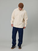 JUST ANOTHER FISHERMAN BOXY RIPPLE SHIRT - BONE