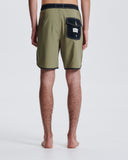 GUNNIE 20" SCALLOP BOARDSHORT - MOSS