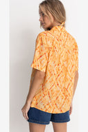 FIESTA TIE DYE SS SHIRT - ORANGE