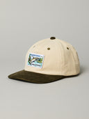 JUST ANOTHER FISHERMAN CASTING & MENDING CAP - IVORY/GREEN