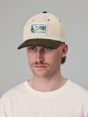 JUST ANOTHER FISHERMAN CASTING & MENDING CAP - IVORY/GREEN