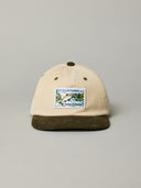 JUST ANOTHER FISHERMAN CASTING & MENDING CAP - IVORY/GREEN