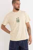 RHYTHM PORTAL VINTAGE T-SHIRT - NATURAL