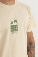 RHYTHM PORTAL VINTAGE T-SHIRT - NATURAL