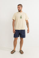 RHYTHM PORTAL VINTAGE T-SHIRT - NATURAL