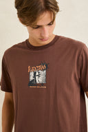 RHYTHM TUNE IN VINTAGE SS T-SHIRT - CHOCOLATE