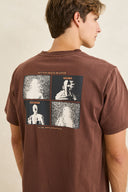 RHYTHM TUNE IN VINTAGE SS T-SHIRT - CHOCOLATE
