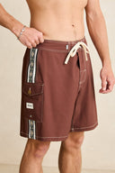 RHYTHM PANEL STRIPE TRUNK - CHOCOLATE