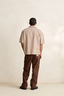 RHYTHM FREQUENCY CHECK SS SHIRT - CARAMEL