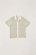 RHYTHM HI LO KNIT BUTTON UP - NATURAL