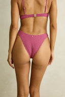 RHYTHM LOLA CHECK HI CUT PANT - PLUM