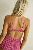RHYTHM LOLA CHECK BRALETTE TOP - PLUM