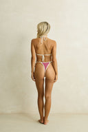 RHYTHM LOLA CHECK SLIDE TRI TOP - PLUM