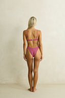 RHYTHM LOLA CHECK UNDERWIRE TOP - PLUM