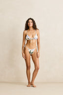 RHYTHM GIGI FLORA TIE FRONT SLIDE TRI TOP - BLUE