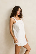 RHYTHM BRODERIE LACE MINI DRESS - WHITE