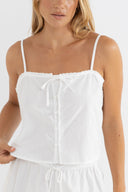 RHYTHM PRESLEY TOP - WHITE