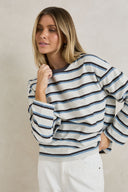RHYTHM PORTO STRIPE LONG SLEEVE - GREY