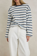 RHYTHM PORTO STRIPE LONG SLEEVE - GREY