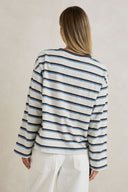 RHYTHM PORTO STRIPE LONG SLEEVE - GREY