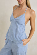 RHYTHM MARISOL TOP - BLUE CHECK