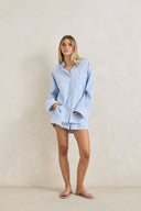 RHYTHM OVERSWIM STRIPE SHIRT - BLUE