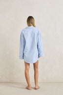 RHYTHM OVERSWIM STRIPE SHIRT - BLUE