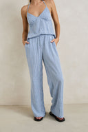 RHYTHM MARISOL PANT - BLUE CHECK
