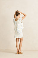 RHYTHM DAHLIA MINI SKIRT - SKY