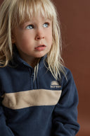 RHYTHM KIDS ESSENTIAL QUARTER ZIP - VINTAGE BLUE