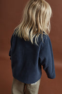 RHYTHM KIDS ESSENTIAL QUARTER ZIP - VINTAGE BLUE