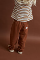 RHYTHM KIDS VINTAGE STRIPE TRACK PANT - EARTH