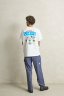 RHYTHM FLOWER FRIENDS VINTAGE SS T-SHIRT - WHITE