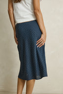RHYTHM MAISY MIDI SKIRT - BLUE