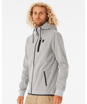 RIP CURL ANTI SERIES DEPARTED ZIP THRU - GREY