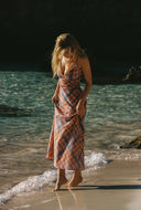 CHARLIE HOLIDAY KIERA MAXI DRESS - PEACHY DRESS