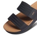 REEF WATER VISTA SLIDE - BLACK/TAN