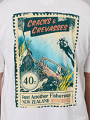 JUST ANOTHER FISHERMAN CRACKS & CREVASSES SEA TEE - WHITE