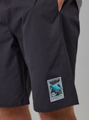 JUST ANOTHER FISHERMAN CRACKS & CREVASSES VOLLEY SHORTS - ANTIQUE BLACK