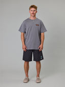 JUST ANOTHER FISHERMAN CRACKS & CREVASSES VOLLEY SHORTS - ANTIQUE BLACK