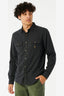 RIP CURL SEARCHERS FLANNEL SHIRT - WASHED BLACK