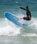 SOFTECH COASTER SKY BLUE WHITE LOGO HAS A CARRY HANDLE- SOFT TECH SOFT TOP SOFTOP SOFT BOARD SOFTBOARD